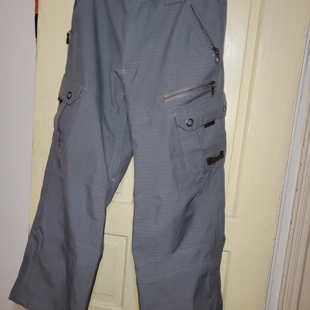 SIMS Snow Pants Gray Ski Skiing Snowboard Men's Medium Cargo Pants